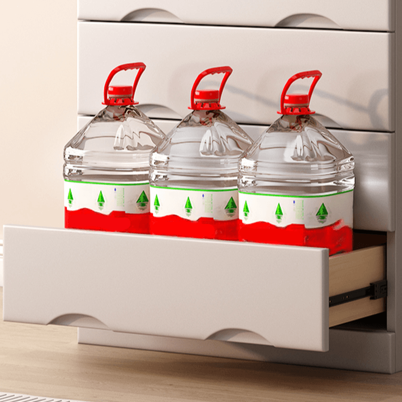 Light Gray Simple Cube Console Dresser for Parlor thumbnail 3