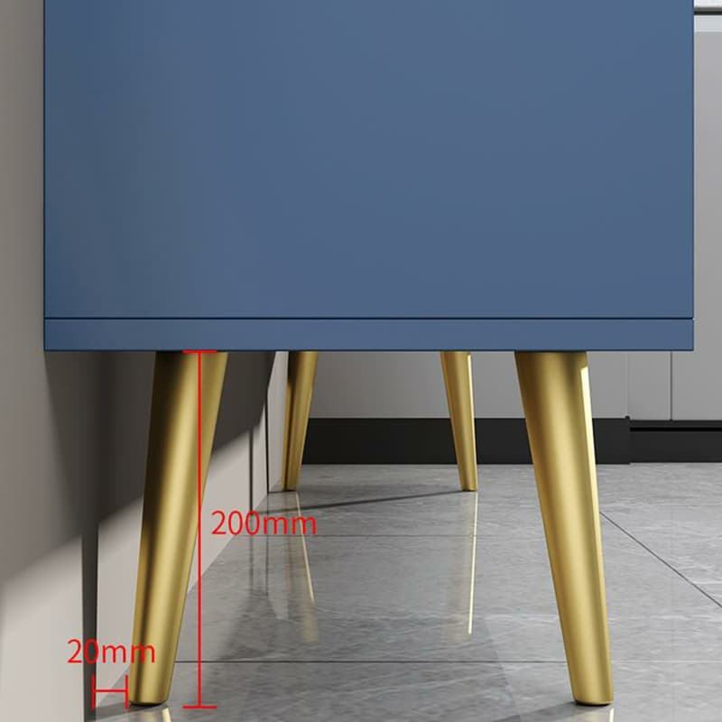 Floor Freestanding Buffet Table with Kitchen Appliance Storage for Living Room in a Glam Style thumbnail 11