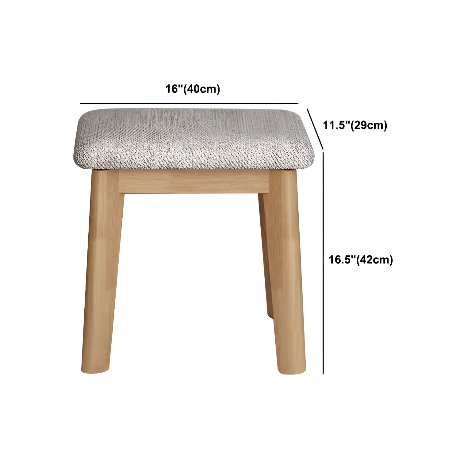 Modern Style Rubber Wood Vanity Table with 6 Drawers Dressing Table thumbnail 13