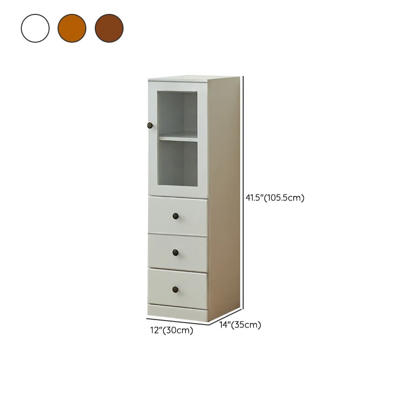 Modish Timber Console Dresser with 3/4/5 Drawers, Hutch Cabinets, and 2 Interior Shelves in Vertical Orientation thumbnail 14