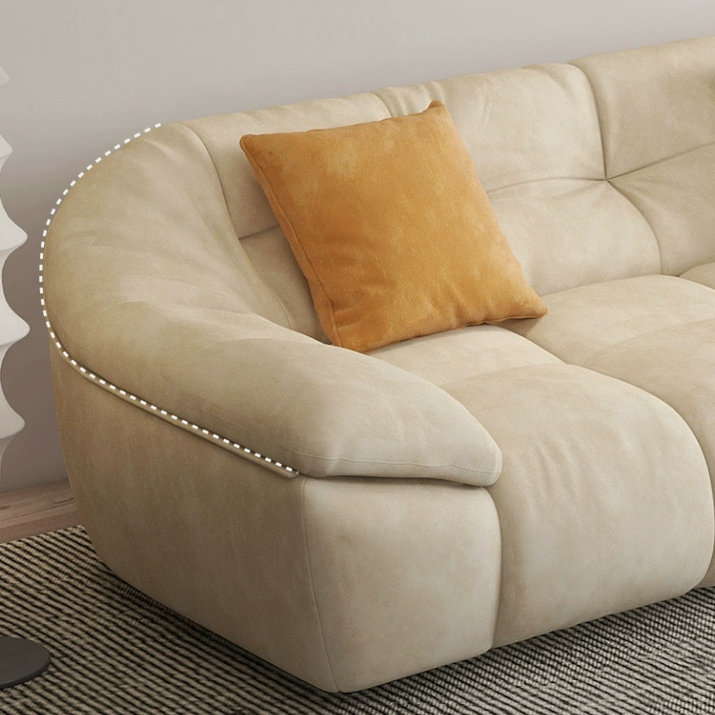 Comfortable Polyester Blend Showcase Sectional Sofa for Contemporary Home Decor thumbnail 8