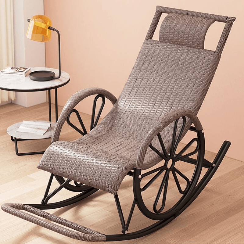 Craftsman Cane Porch Rocker with Round Arm thumbnail 7