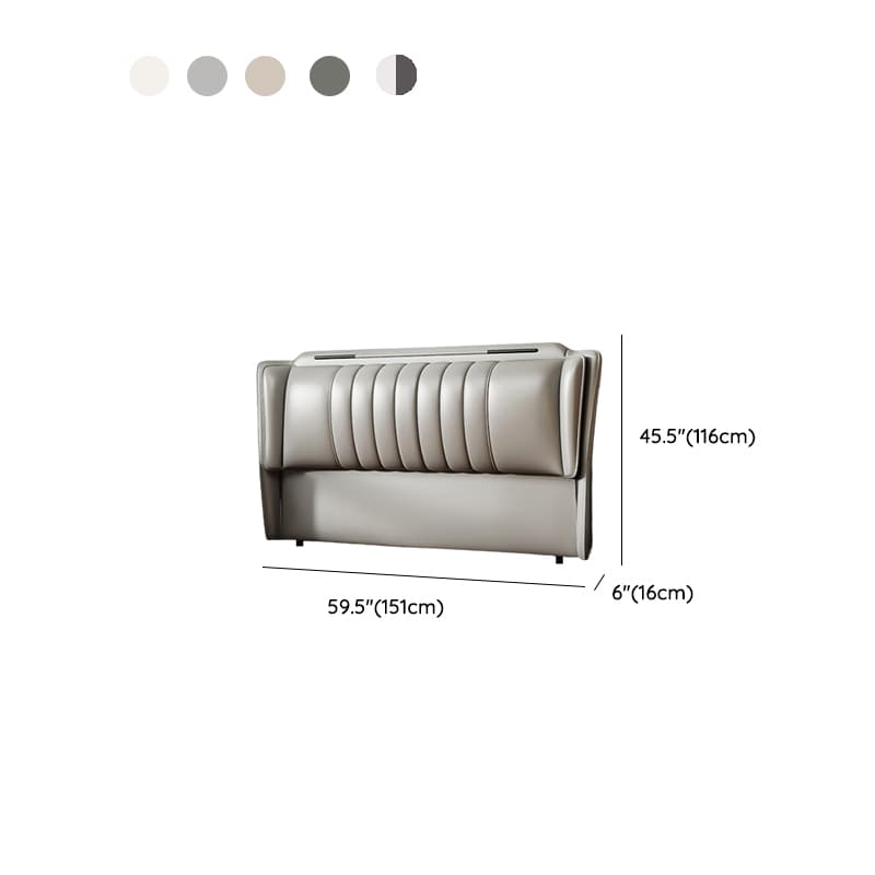 Modish Style Panel Headboard in Timber with No Distressing, Rectangle Shape for King/Queen/Full Bed, Featuring Sponge Upholstery and Standard Height thumbnail 9