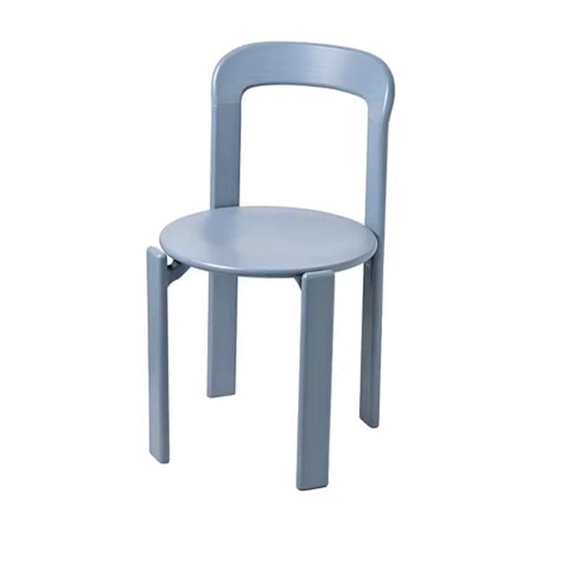 Scandinavian Natural Wood Armless Kitchen Chair 15.3inch Wide Non-Swivel 1 Piece thumbnail 3