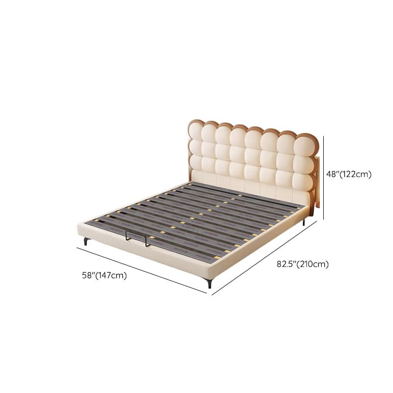 Solid Color Storage Included Panel Bed with Stitch-tufted Panel Headboard and Sponge Upholstery thumbnail 11