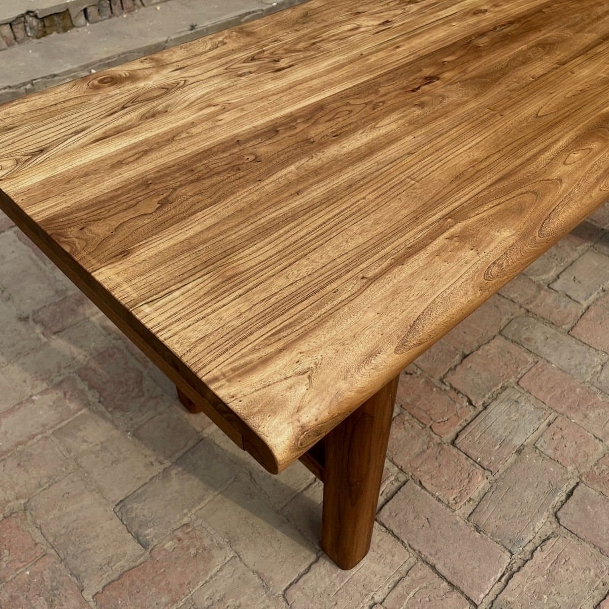 Classic Cocoa Rectangular Timber Dining Table, Standard Height, Fixed Mechanism, Seats 8/4/6 thumbnail 5