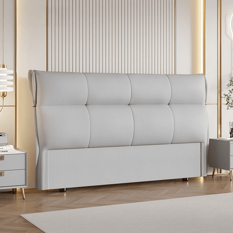 Art Deco Style Panel Headboard with No Distressing, Decorative-stitched Tufting, Rectangle Shape for Queen/Full/Twin XL Bed, Sponge Upholstery Fill, Standard Height thumbnail 5