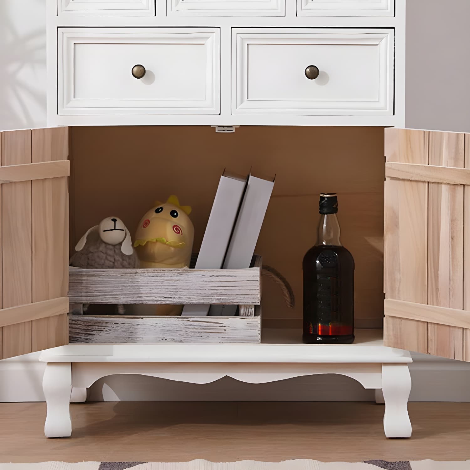 13.65/13.45 Inch Width Storage Chest American Traditional Storage Chest Dresser - image 11