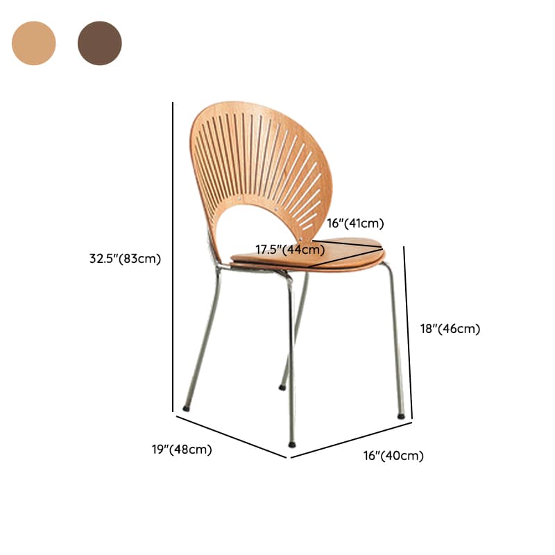 Dining Room Sturdy Side Chair with Outlined Frame and Foot Pads thumbnail 38