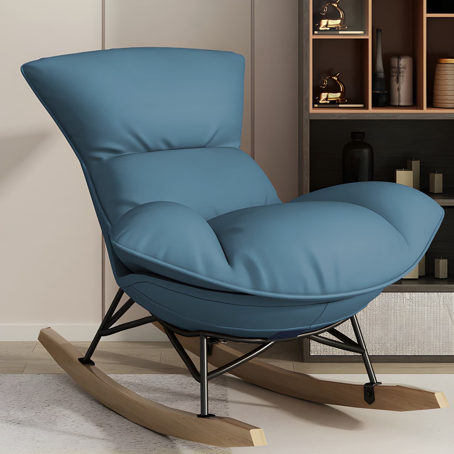 Nursery Sofa Rocking Chair Indoor Rocking Chair for Living Room and Bedroom thumbnail 16