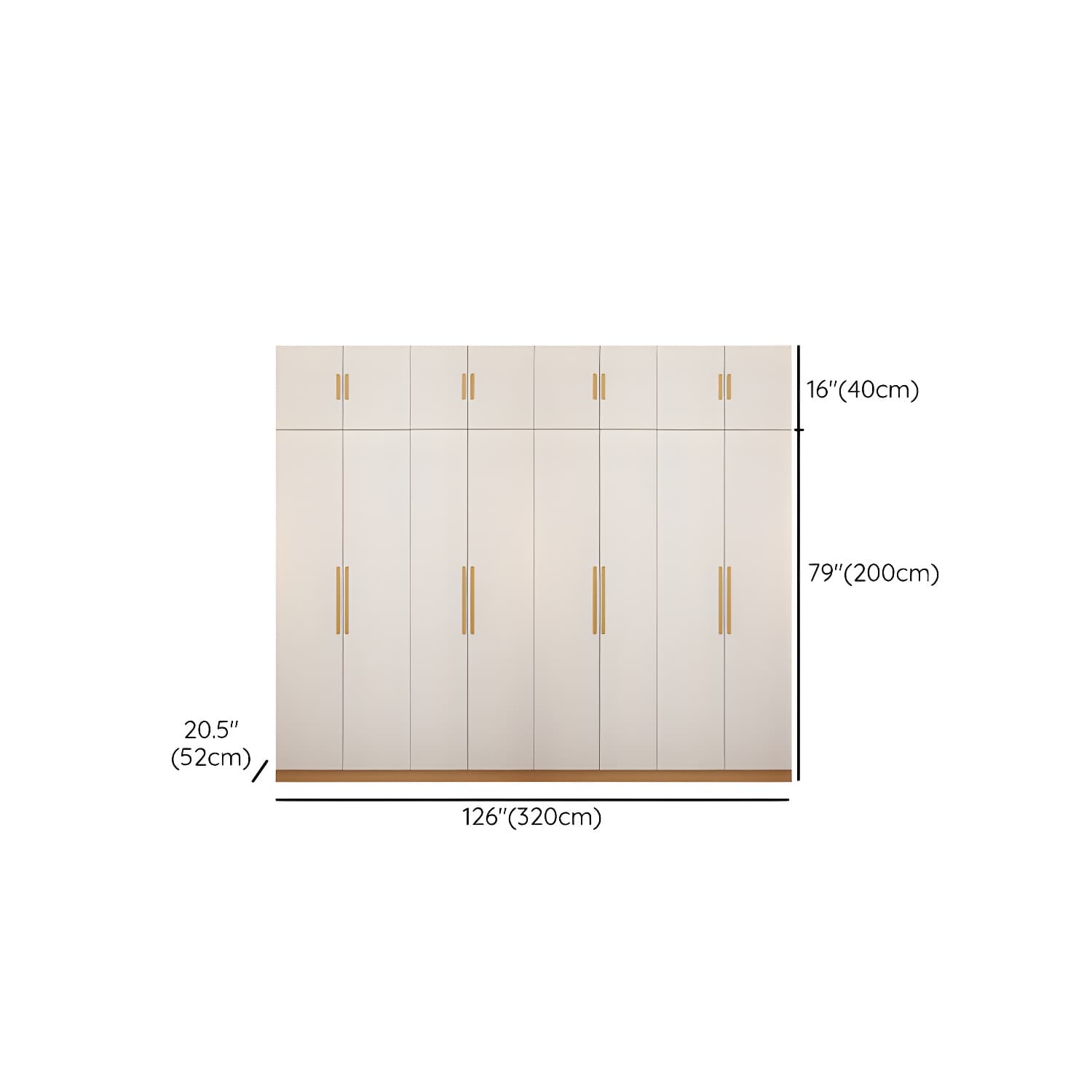Contemporary Style Wardrobe Wooden Bedroom Closet with Hinged Door thumbnail 34