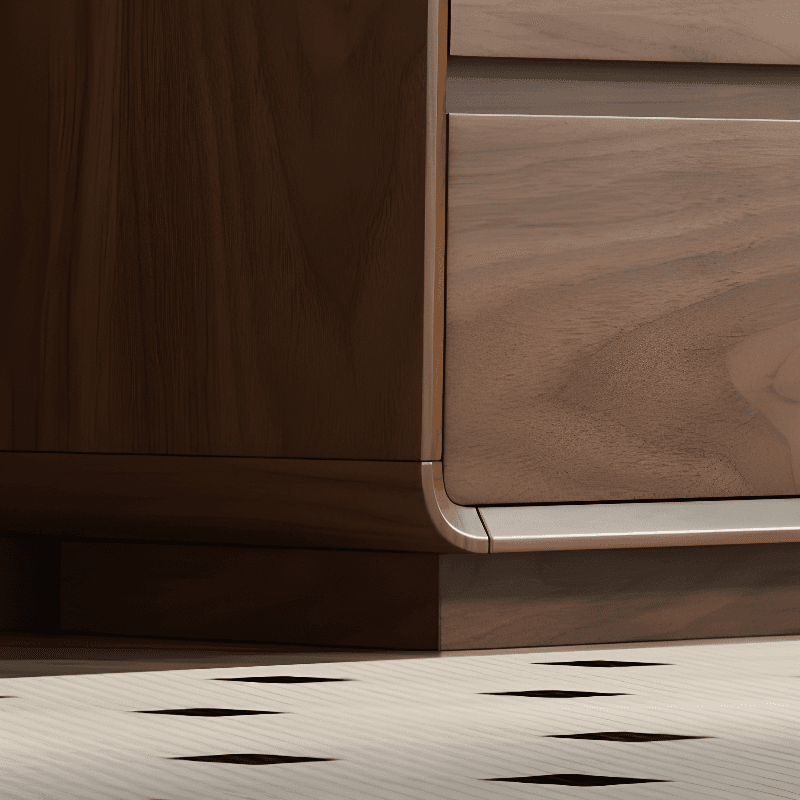 Cocoa Simplistic Natural Wood Double Dresser with 6/9/5 Drawers in Horizontal/Vertical Orientation thumbnail 6