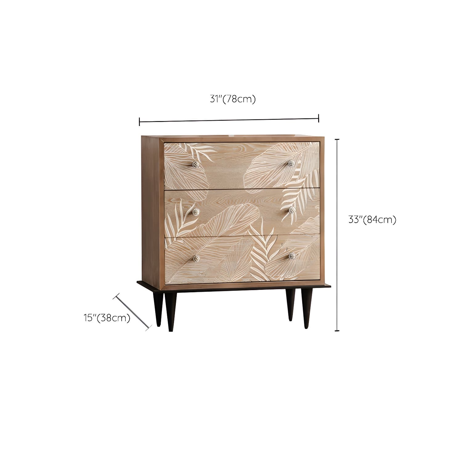 Modern Standard Storage Cabinet Solid Wood Cabinet with Drawer thumbnail 16
