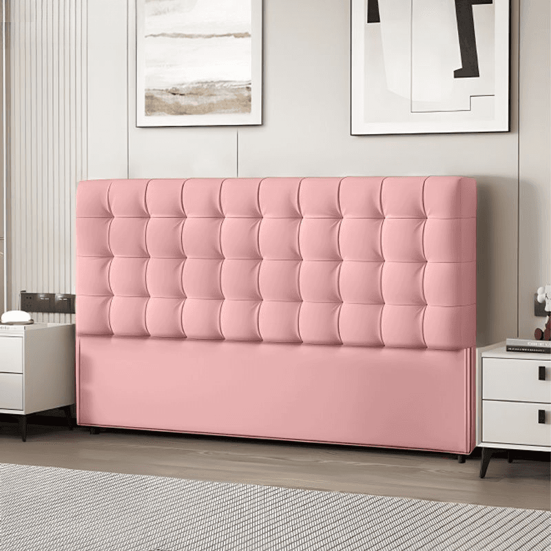 Modish No Distressing Button-tufted Panel Headboard in Rectangle Shape for King/Queen/Full Bed with Sponge Upholstery Fill and Standard Height thumbnail 8