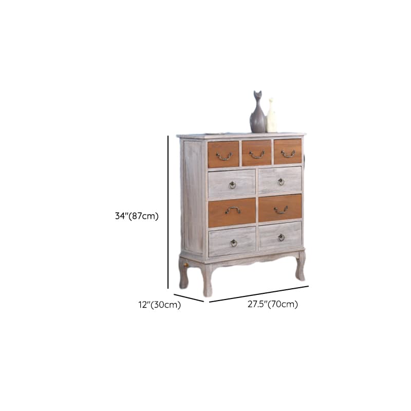 French Wood Vertical Console Dresser with 9 Drawers/7 Drawers/10 Drawers thumbnail 23