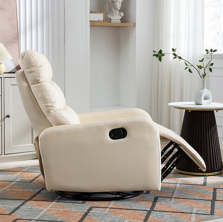 Ergonomic Brown/Blue/Green Stationary Massage Rocking Accent Chair with Back thumbnail 13