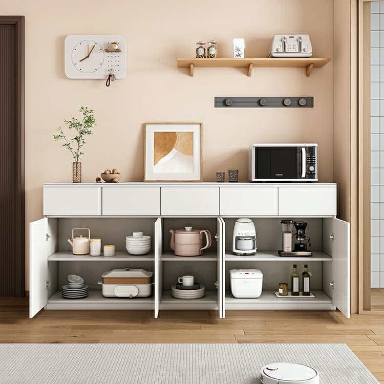 50'' Modern Wood Sideboard/Credenza with Drawers, Cabinets, and Non-adjustable Shelves thumbnail 10