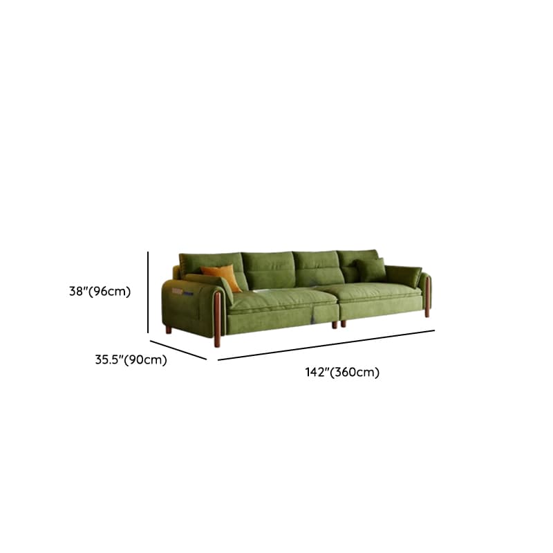Straight/L-Shape Olive Green Sofa/Corner Sectional with Horizontal/Left Orientation thumbnail 12