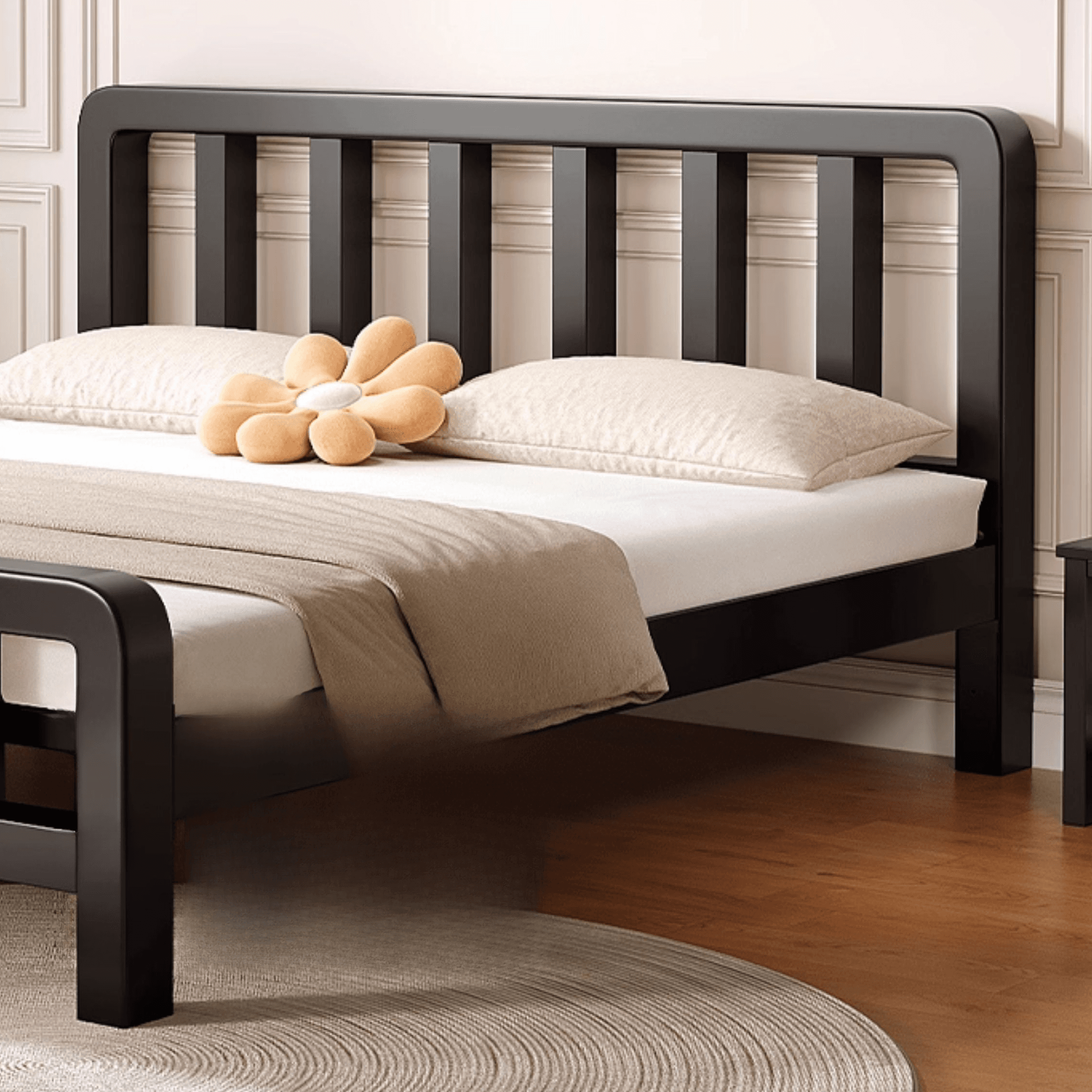 Solid Color Iron Slat Bed for Living Room thumbnail 8