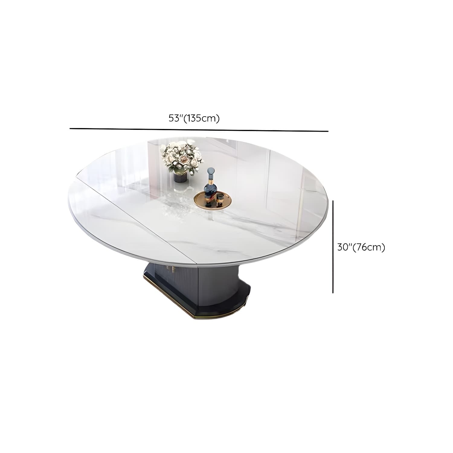 Modern 1/4/5/7 Pieces Dining Furniture Stone Round Dining Chairs Set in White thumbnail 9