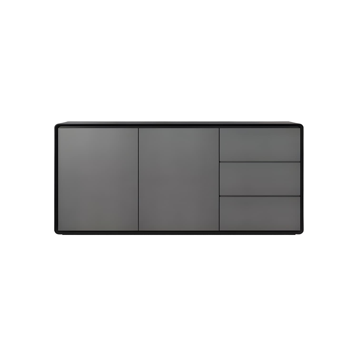 Modern Wood Buffet Sideboard Cabinet with 2 Doors and 3 Drawers thumbnail 14