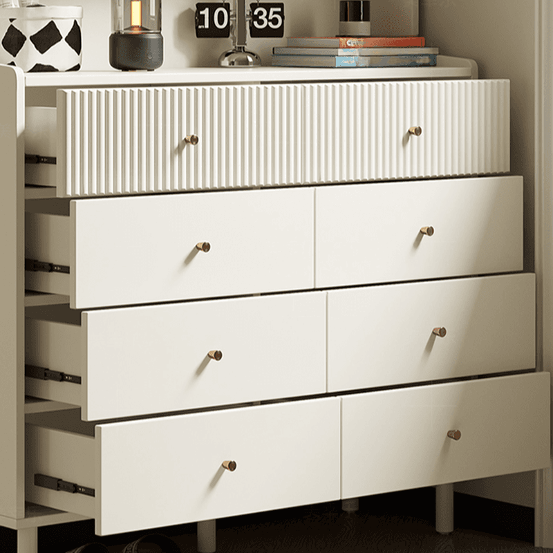 Casual Composite Wood Bachelor Chest/Console Dresser with Shelves, 4 Drawers/8 Drawers, Vertical/Horizontal Orientation thumbnail 5
