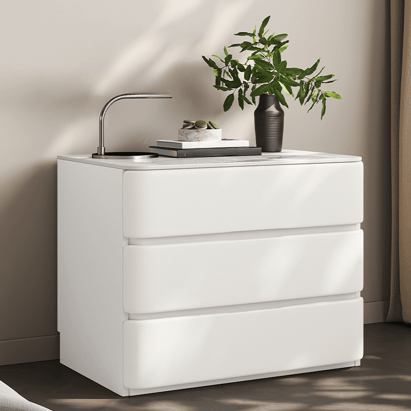 Art Deco Nightstand With Drawer Organization with 3 Drawers thumbnail 9