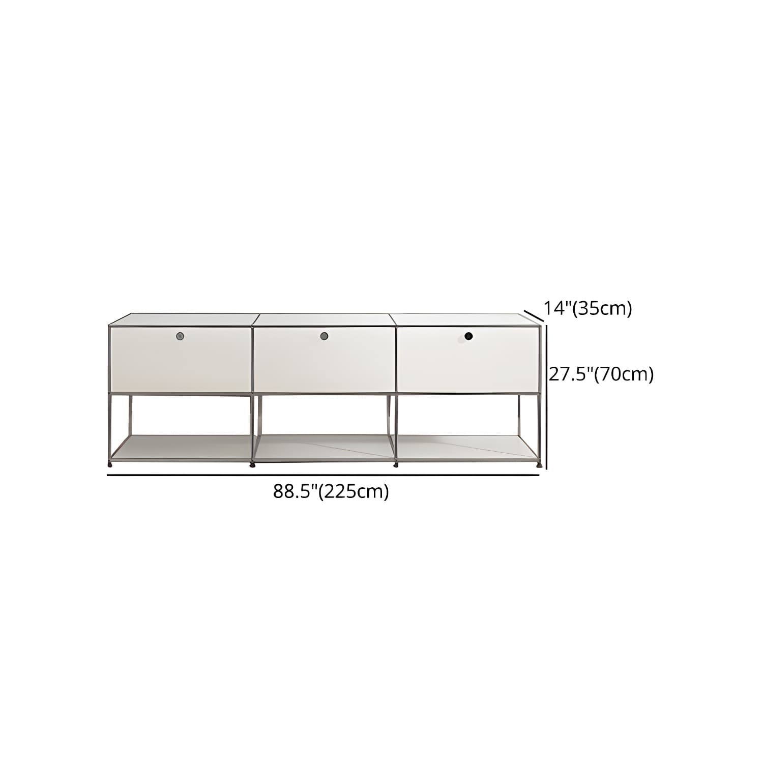 Modern Rectangle Storage Server Metal Sideboard for Dining Room thumbnail 19