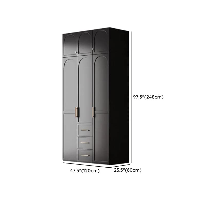 Modern Lumber Independent Wardrobe Armoire with Soft Close Drawer, Soft Close Door, and Interior Shelves - image 19
