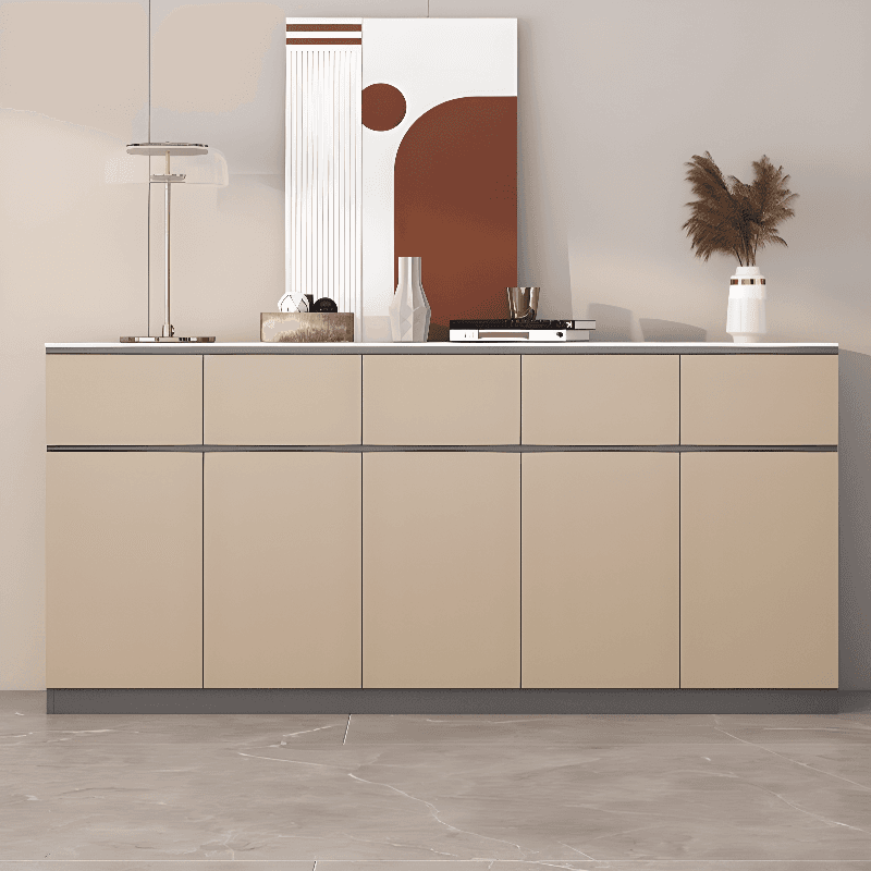 Four Internal Shelves/Two Internal Shelves & 4 Doors/5 Doors & 2 Drawers/5 Drawers Standard Sintered Stone Sideboard with Compartment thumbnail 3