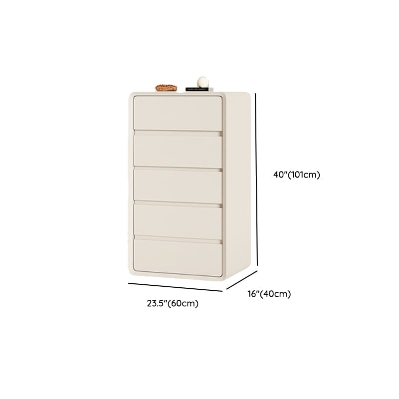 Ivory Contemporary Faux Leather Dresser with 3/4/5 Tiers thumbnail 16
