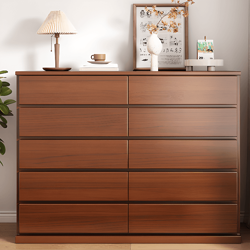 Art Deco Double Dresser/Semainier Horizontal/Vertical 10 Drawers/12 Drawers/8 Drawers in Wood thumbnail 5
