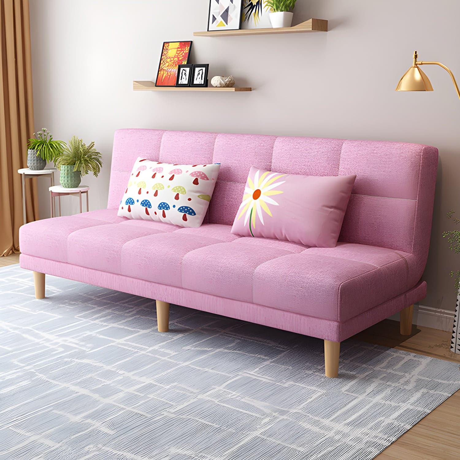 Contemporary Armless Standard Sofa Bed Dual Purpose Sofa for Living Room thumbnail 14