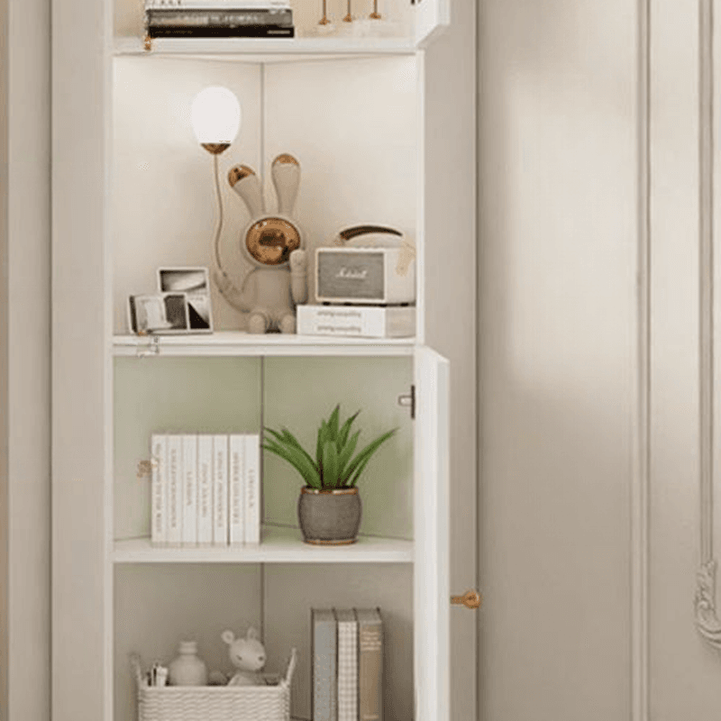 Grey/Beige Engineered Wood Utility Cabinet with Illuminating in a Modern Style thumbnail 11