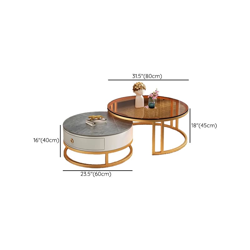 Nested Orbicular Framework Accent Table for Foyer Use thumbnail 19