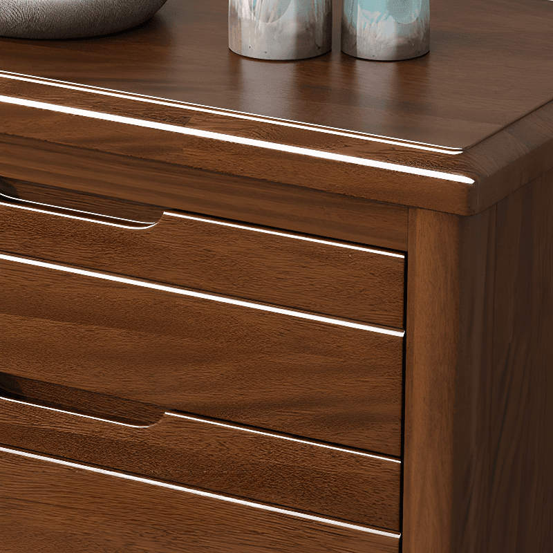 Trendy Walnut Wood Lingerie Chest/Double Dresser with 5/4/6 Drawers in Vertical/Horizontal Orientation thumbnail 8