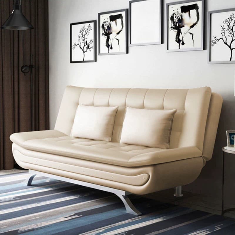 75'' Modern Armless Solid Color Sofa, Foam Filled Upholstery - Partial Assembly thumbnail 2