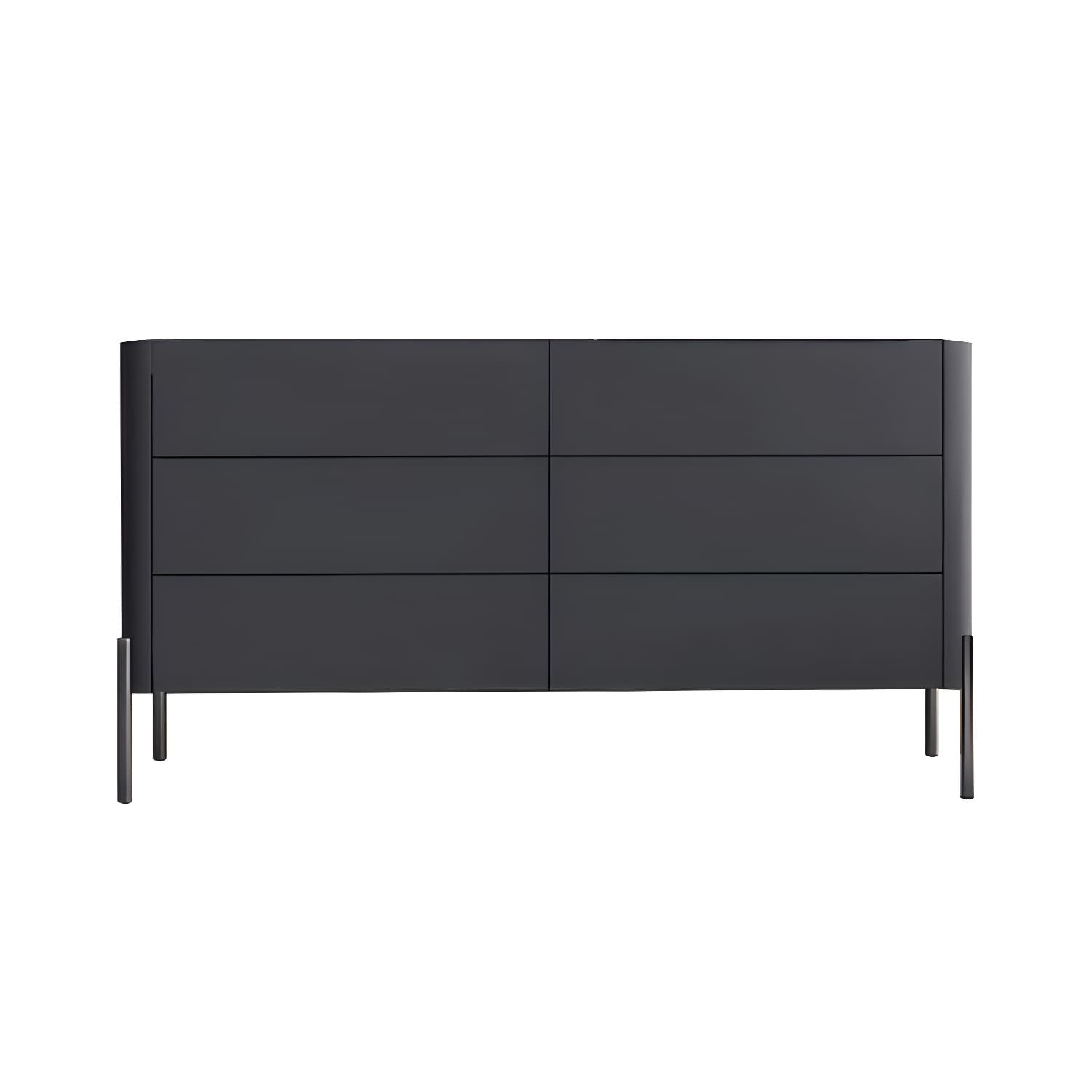 Modern Wood Dresser - Horizontal Design - Ample Drawer Space - Stylish Bedroom Storage