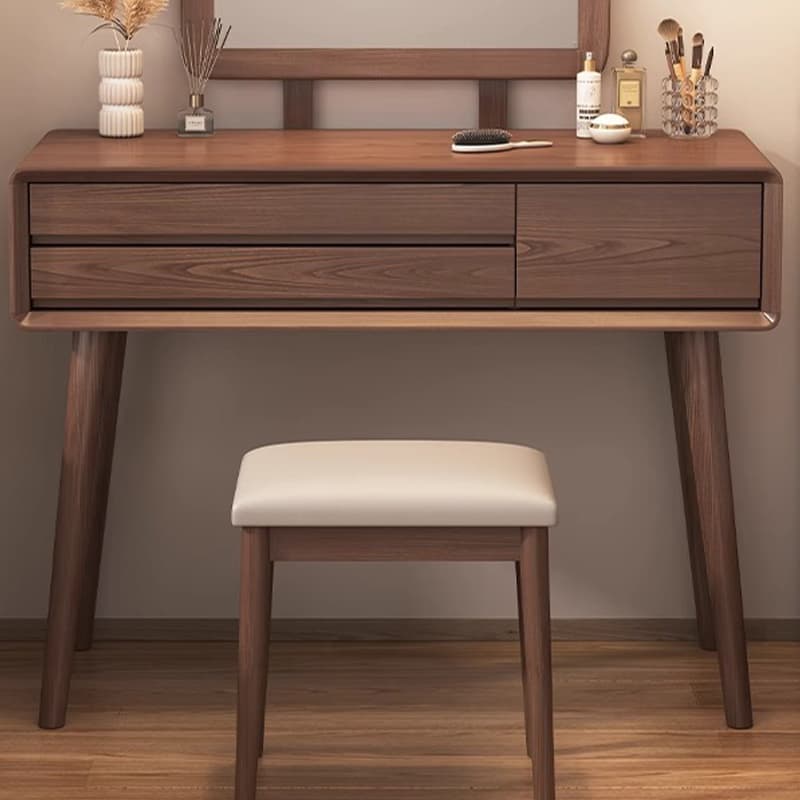 With Desk Antique No floating Push-Pull Makeup Vanity thumbnail 6