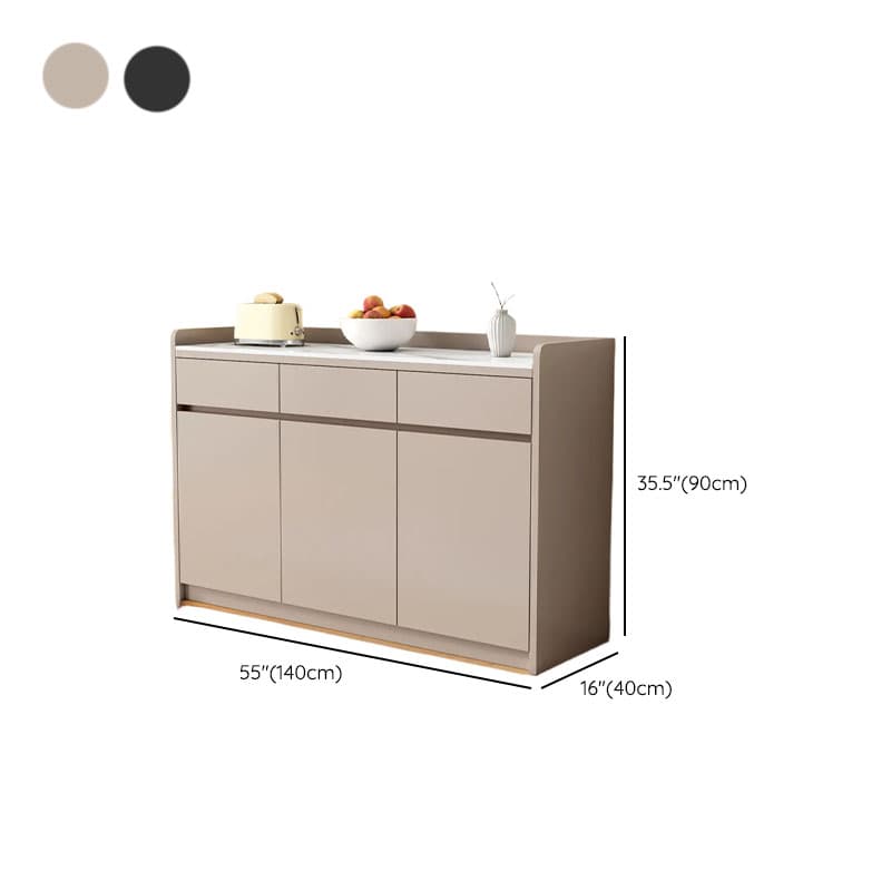 Self-supporting Sintered Stone Sideboard, Adjustable Shelf & Larder, 3 Drawers/2 Drawers, 5 Doors/4 Doors/3 Doors, Standard thumbnail 22