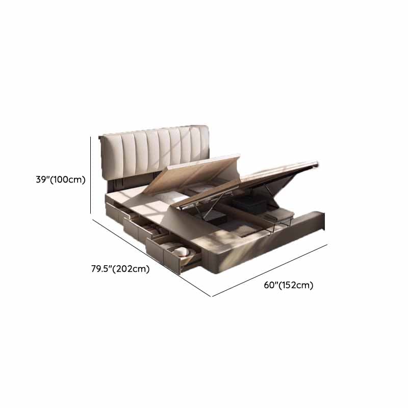 Solid Color Pine Wood Storage Bed with 3 Storage Boxes for Living Room thumbnail 24