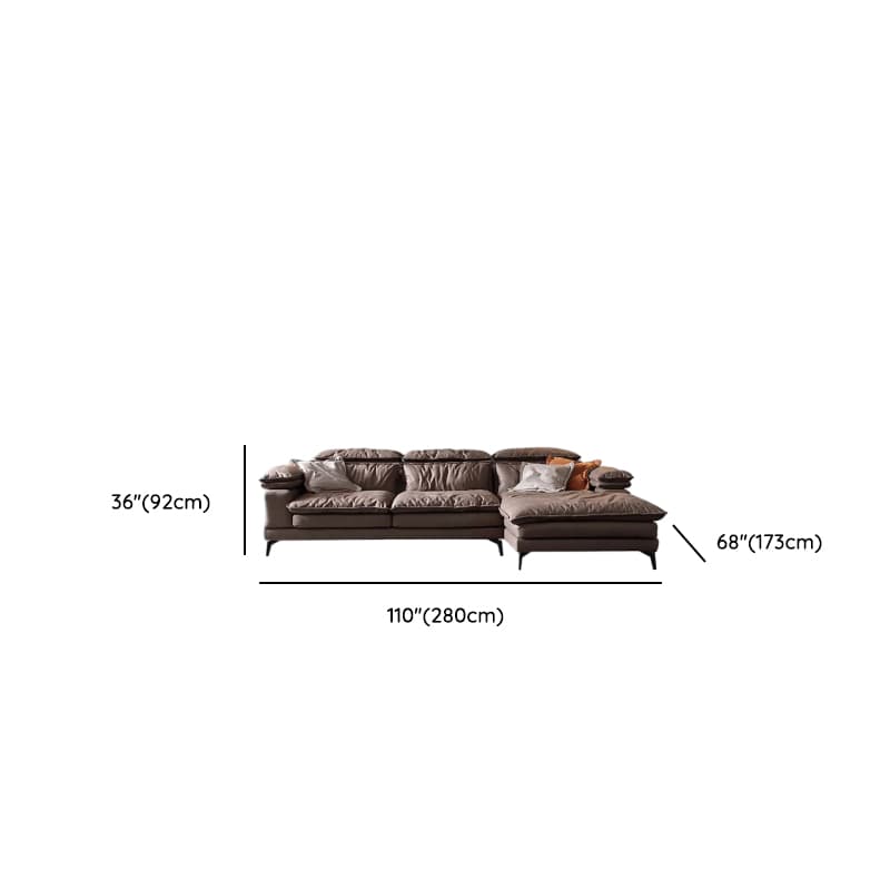 Cocoa Straight/L-Shape Horizontal/Left Hand Facing Sofa Couch/Sofa Recliner in a Contemporary Style thumbnail 11