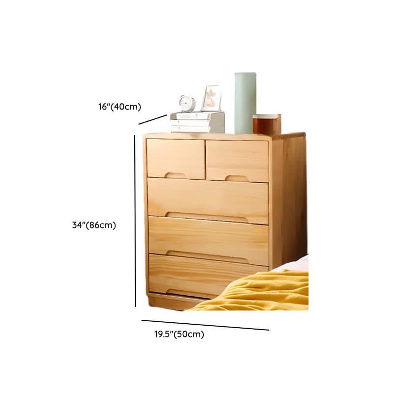 Modern Natural Wood Vertical Lingerie Chest with 6 Drawers/7 Drawers/5 Drawers thumbnail 13