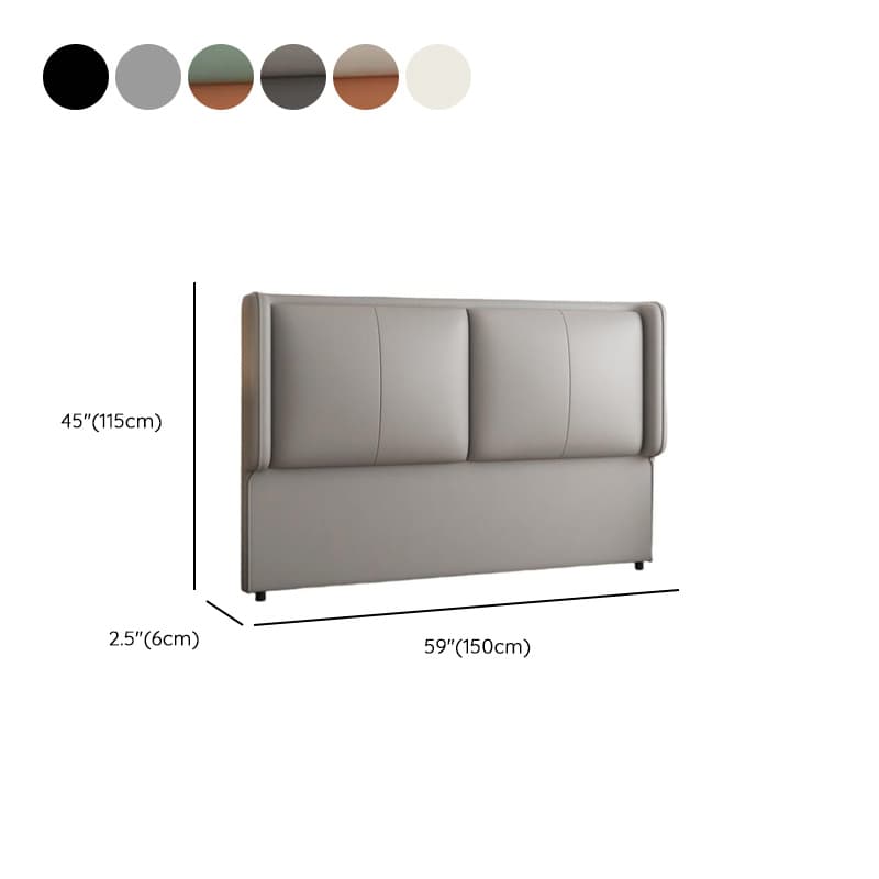 Modish Style Panel Headboard in Timber with No Distressing, Rectangle Shape for King/Queen/Full Bed, Featuring Sponge Upholstery and Standard Height thumbnail 12