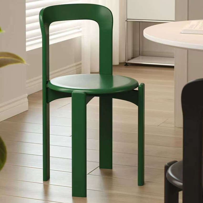 Framed Stable Orange/Green/Blue Solid Wood Side Chair with Foot Pads in a Modern Style thumbnail 8