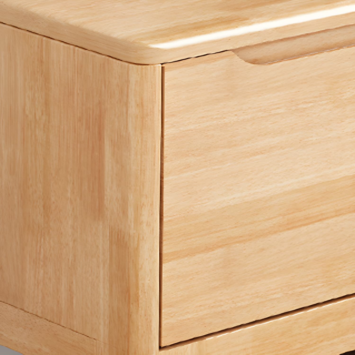 Scandinavian with Drawers Rubberwood with Cabinet TV Media Console thumbnail 9