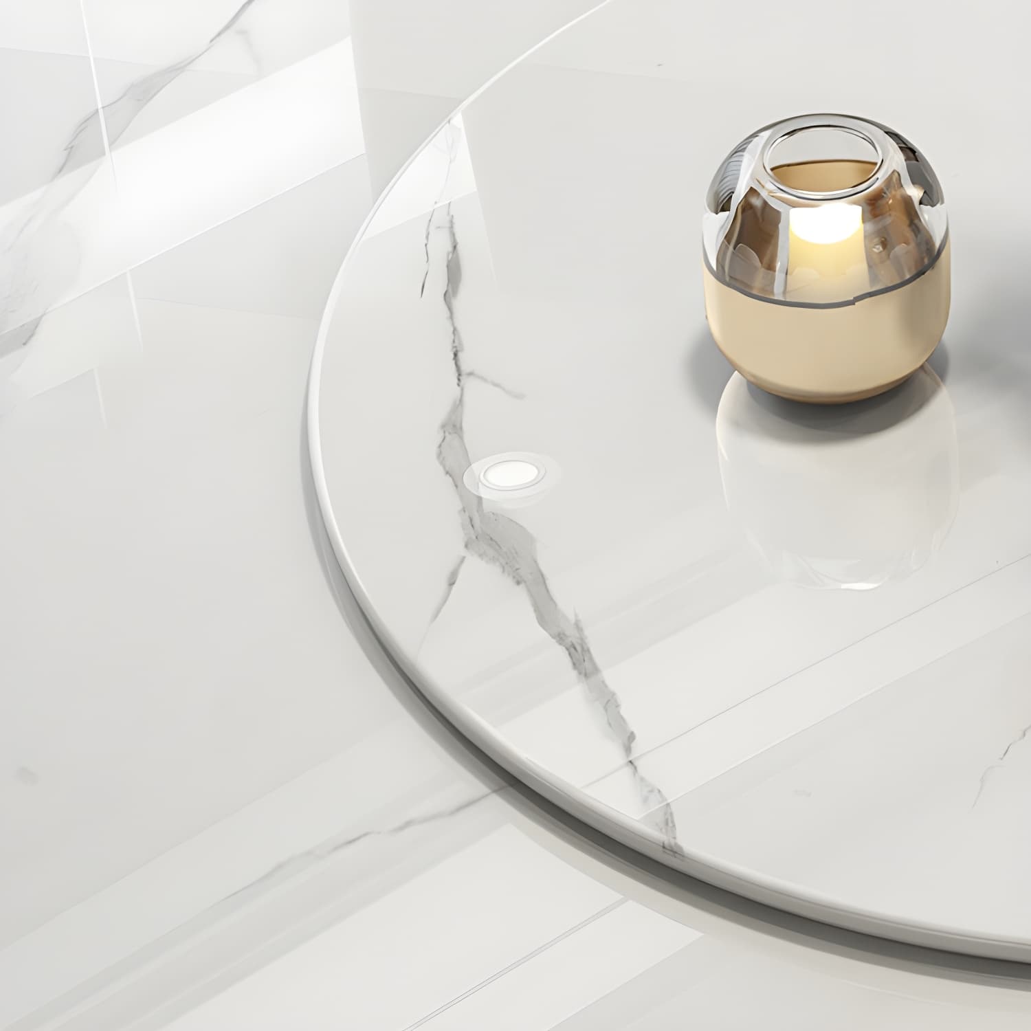 Modern Style 1/4/5/7/9 Pieces Dining Sintered Stone Dining Table Set with Metal Legs thumbnail 9