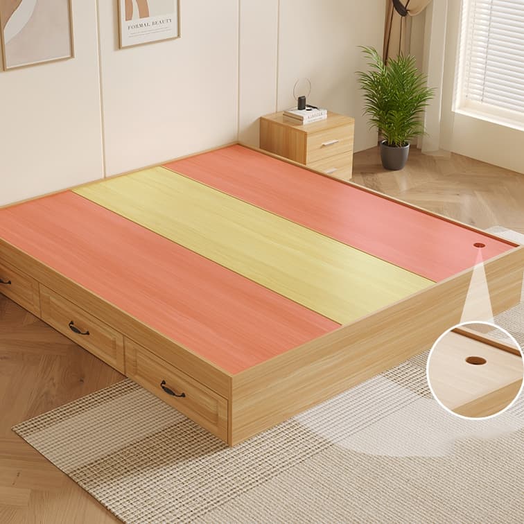 Modern Simple Style Bed Wood No Headboard for Living Room thumbnail 13