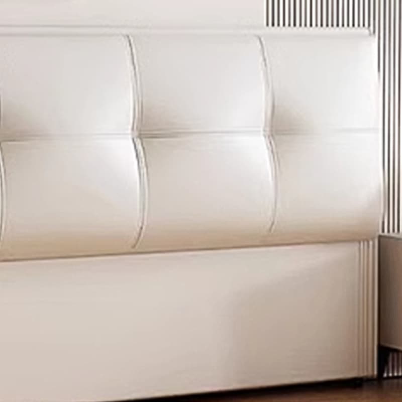 Trendy Panel Headboard with No Distressing, Piled Tufted Rectangle Design for King/Queen/Full Bed, Featuring Sponge Upholstery and Standard Height thumbnail 8