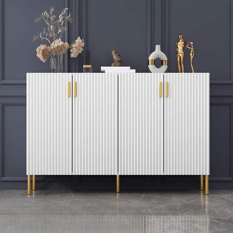 Floor Freestanding Sideboard/Server in Wood with Countertop and Three/Five Internal Shelves in a Luxury Style thumbnail 11